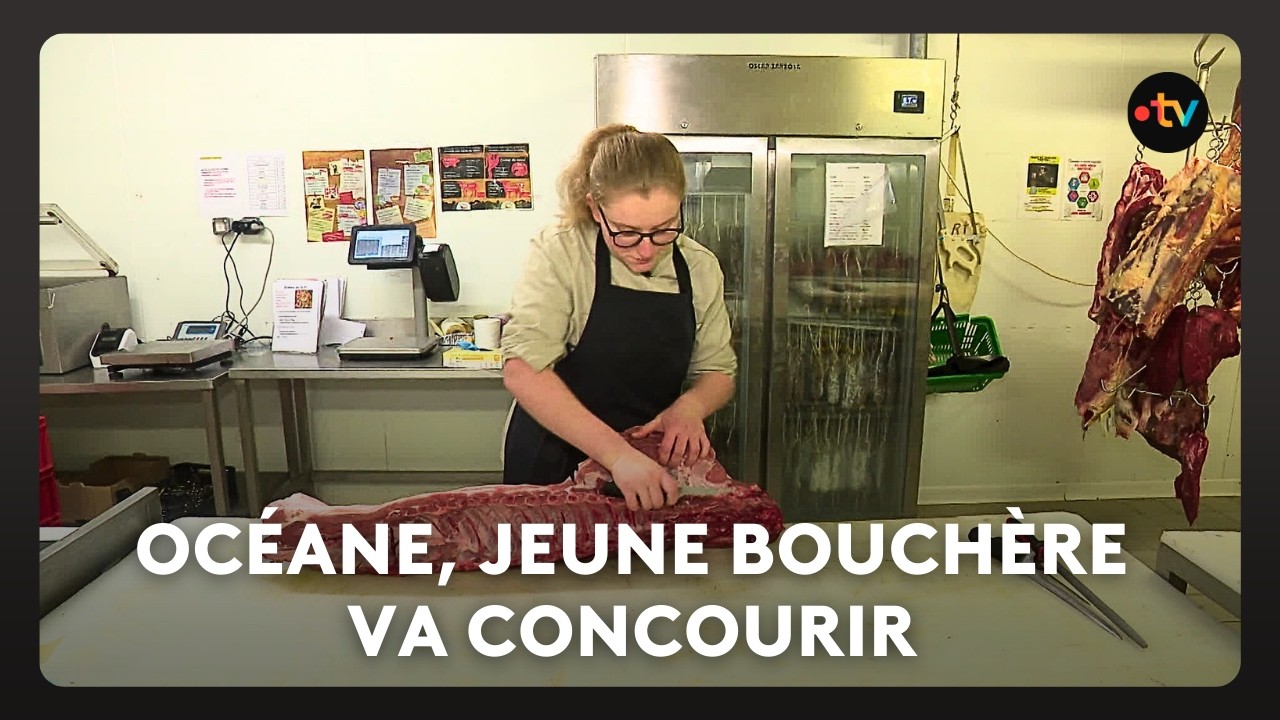 A 20 ans, la jeune bouchère va défendre les couleurs de la Bretagne, au salon de l'agriculture.