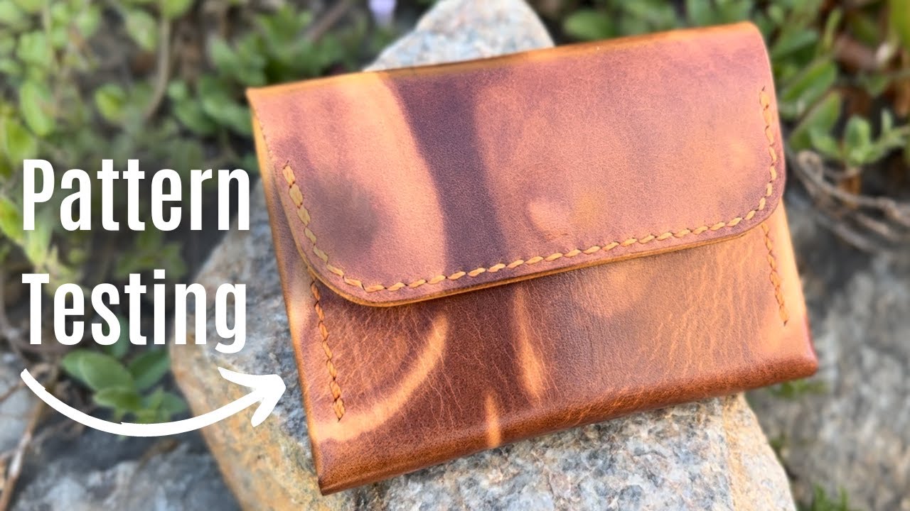 HAND-MAKING a Leather Card Holder | HYPER ASMR | Leather Pattern Testing | @daneshleatherdesign8862