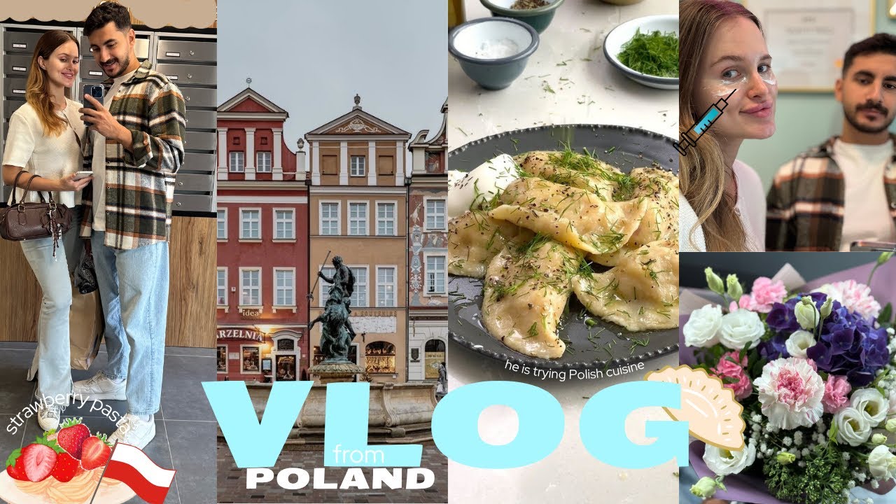 My Arab fiancee first time in Poland | Poznan | my apartment tour | pierogi | he speaks Polish