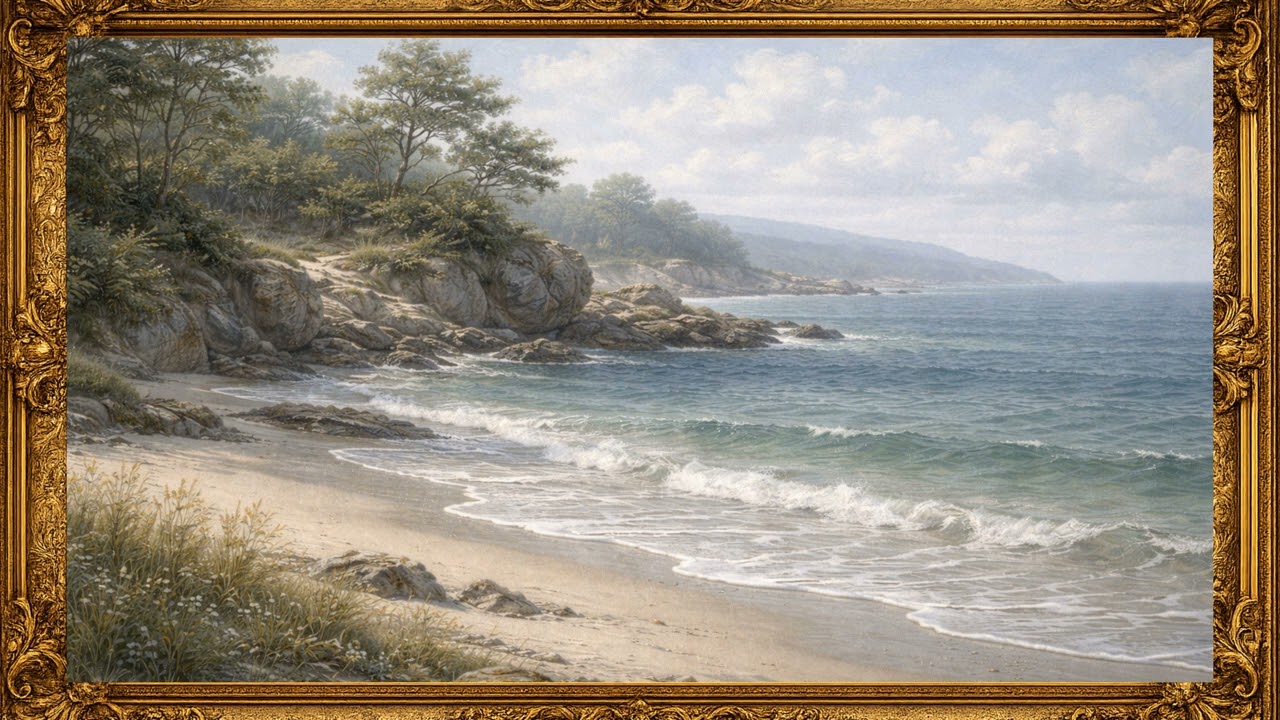 A Calm Day by the Sea | 12-Hour Ambient Photo Frame Background
