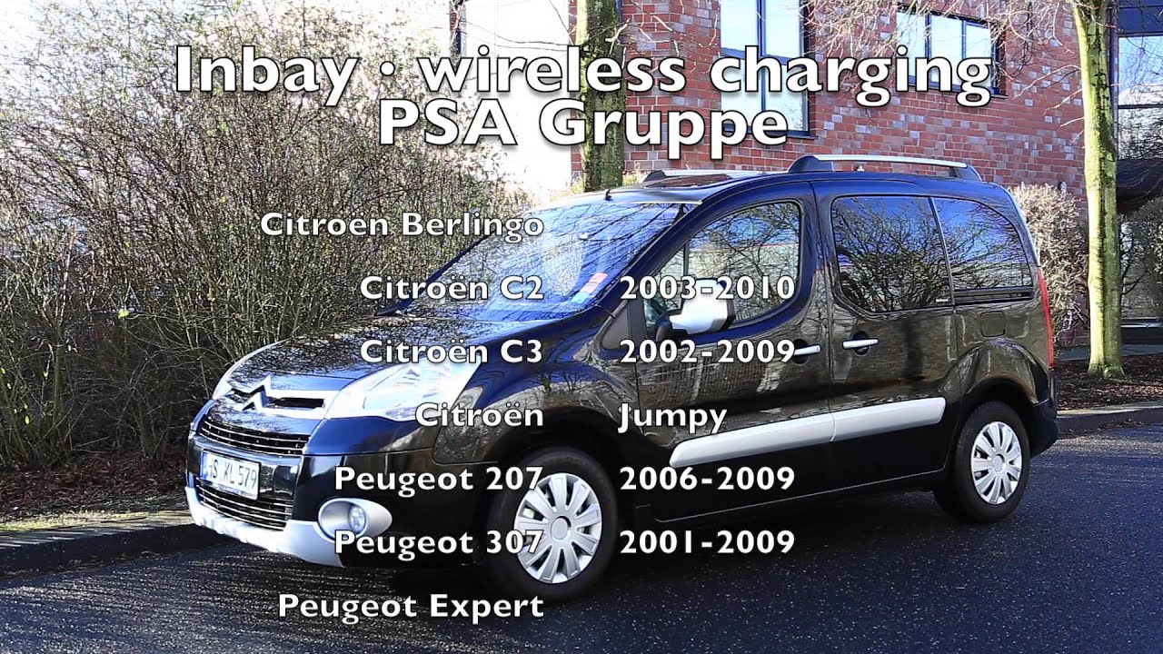 Inbay - kabelloses Laden im Citro&euml;n Berlingo