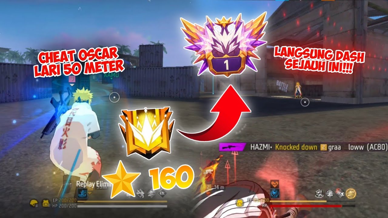KETEMU CHEAT BRUTAL OSCAR 50 METER!! Lanjut Tamatin Top Region CS Rank Season 34 Free Fire