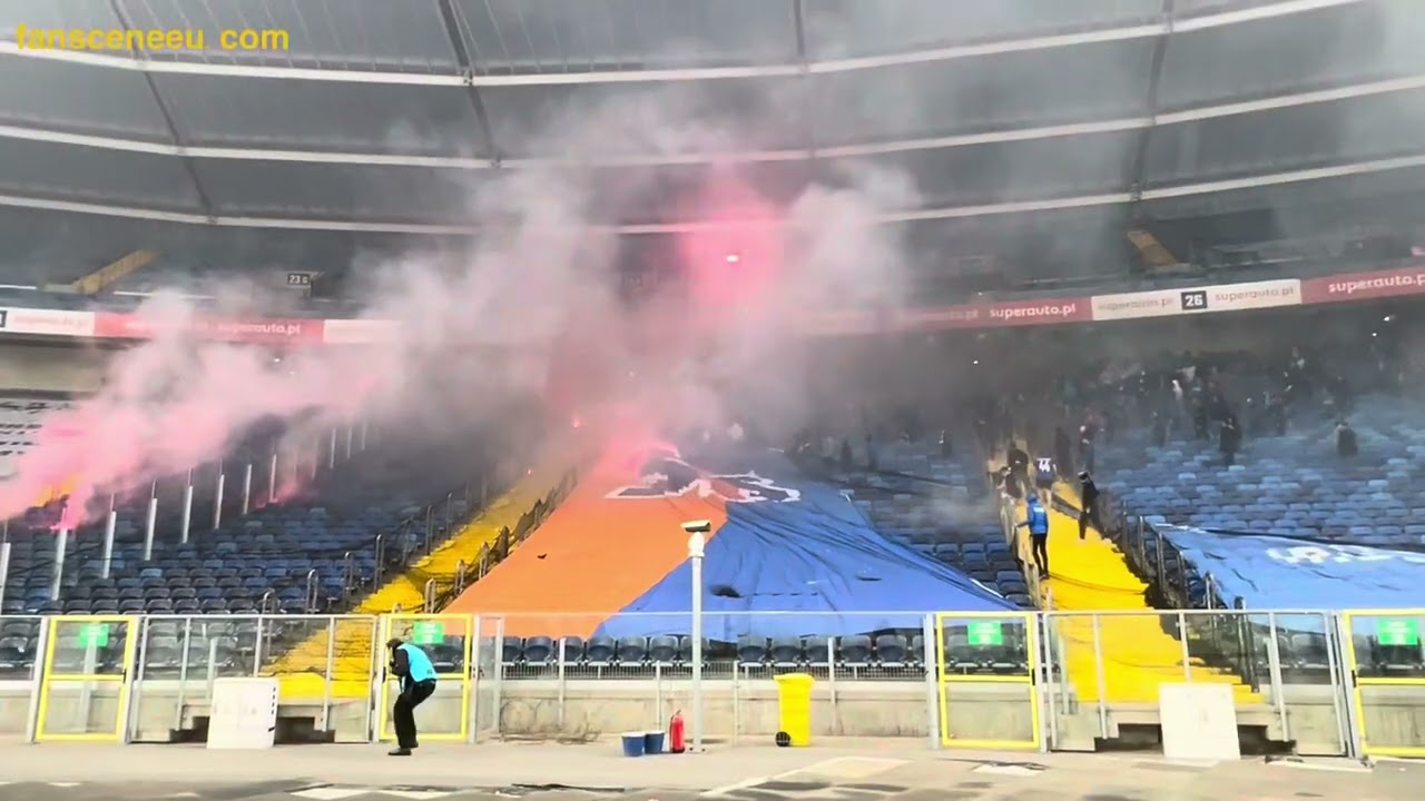 Ruch Chorzów - ŁKS Łódź (10.05.2025) awantura