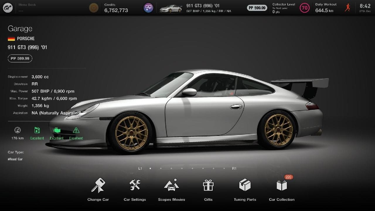 Gran Turismo 7 600pp 911 GT3 (996) '01 Tokyo Expressway 3
