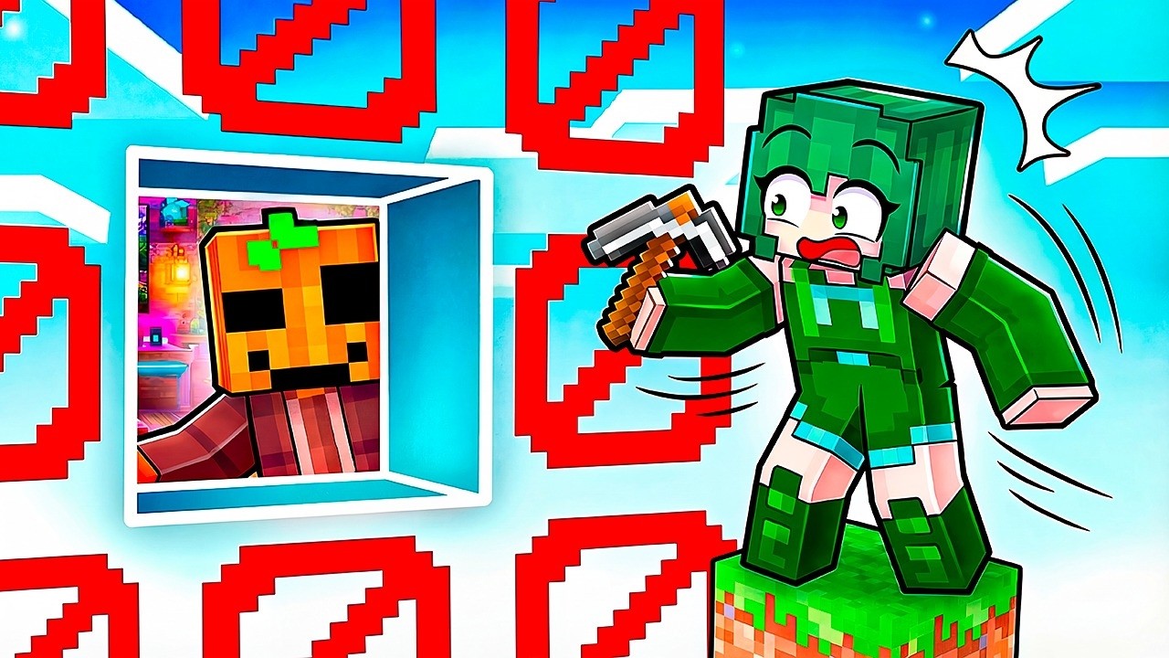 Atrapé a MIS AMIGOS en un ONE BLOCK FALSO en Minecraft!