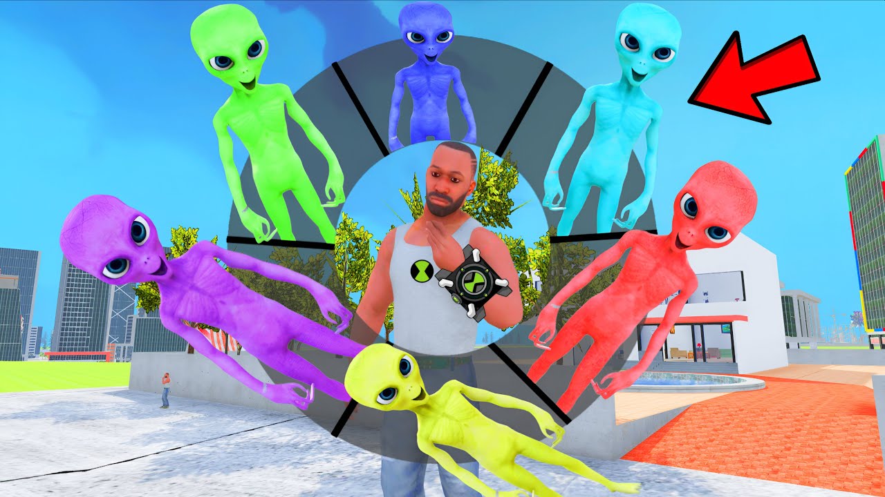 Playing As A Every CARTOON AVENGERS SUPERHERO ALIEN in INDIAN BIKE DRIVING 3D #9