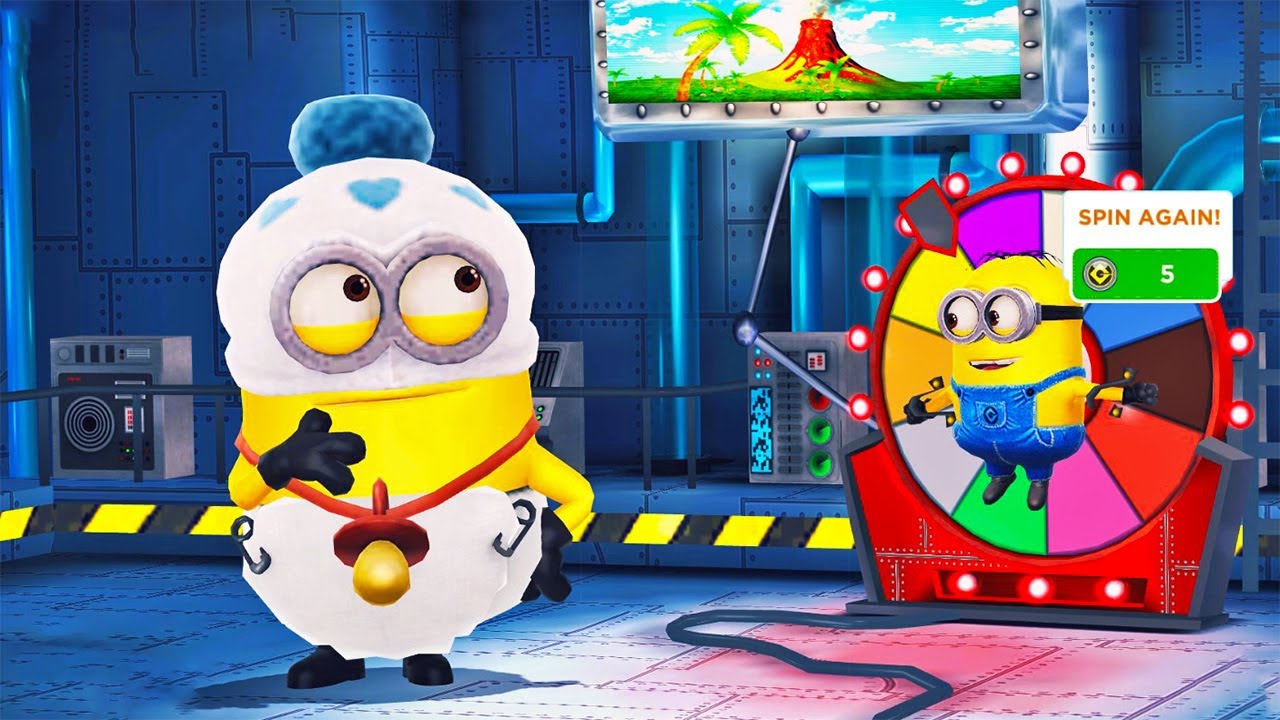 Baby Minion in The Volcano Land - 速く走ってバナナを集める