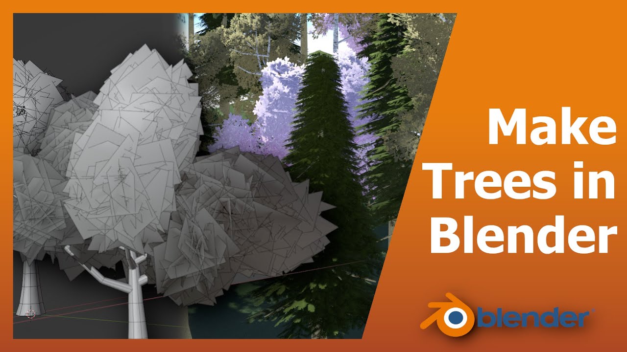 How to Make Trees in Blender Unity - Low Poly Optimized trees with LODs