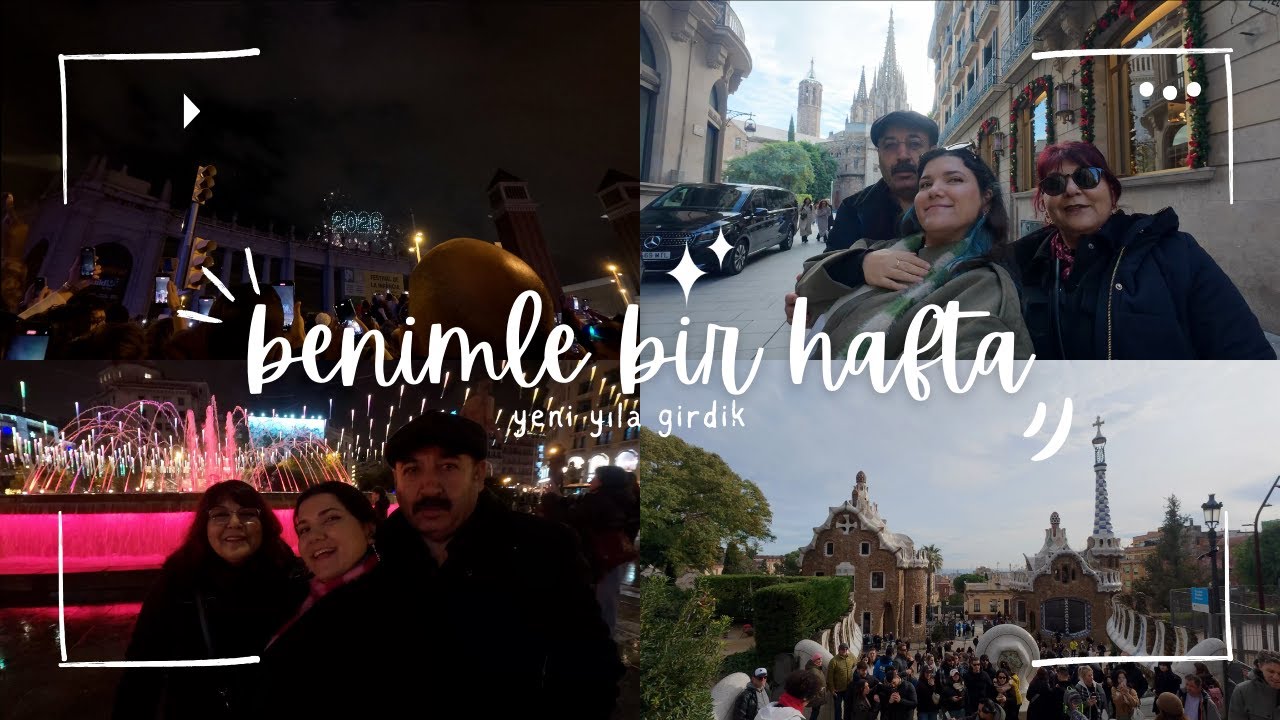 Büyük misafirlerim var - Barcelonada yılbaşı