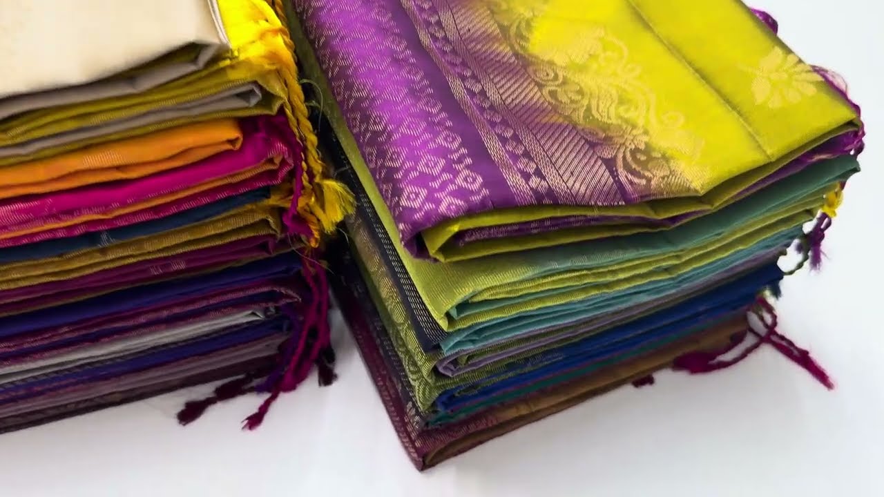 New arrivals | handloom soft silk sarees | contrast border | Varnaa Sirumugai