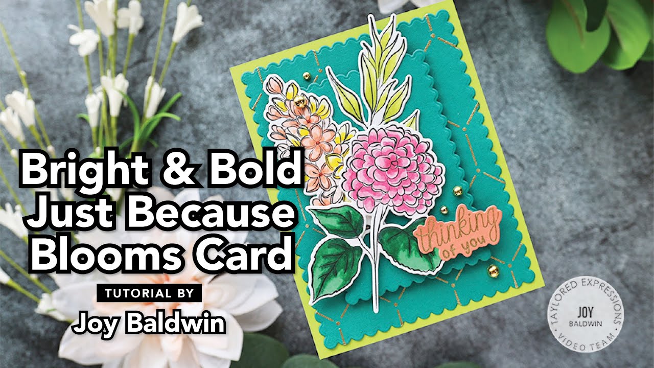 Thinking of You Card using Just Because Blooms | @createitwithjoy