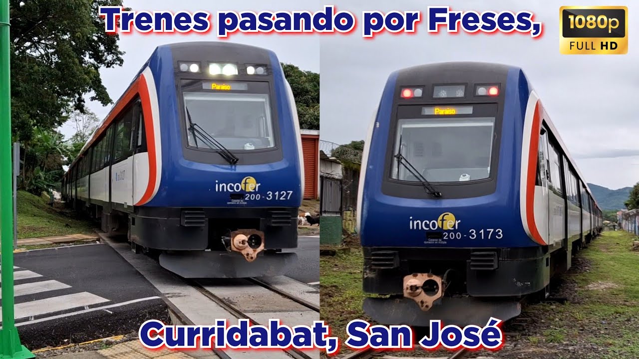 Trenes de pasajeros ruta San José - Cartago parte 3..🇨🇷🚆