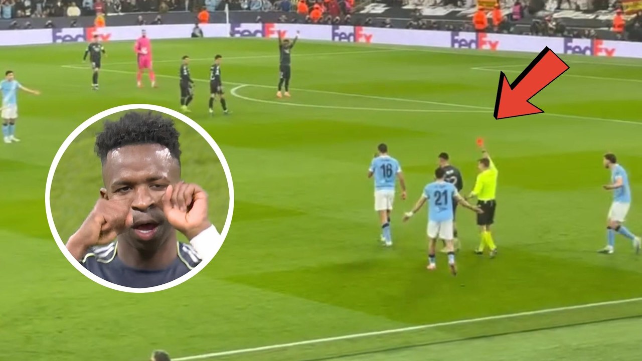 Silva RED CARD, Vinicius Jr penalty - Man City vs Real Madrid (4-1) UCL Highlights