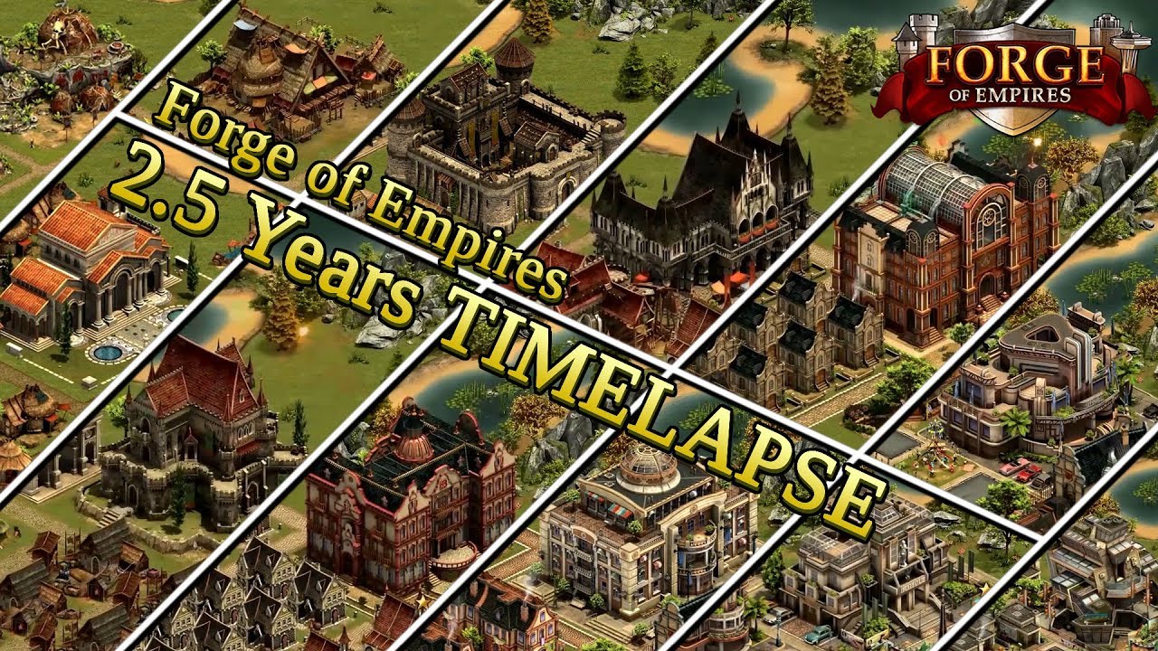 Forge of Empires -- 2.5 YEARS TIMELAPSE -- ZockIt