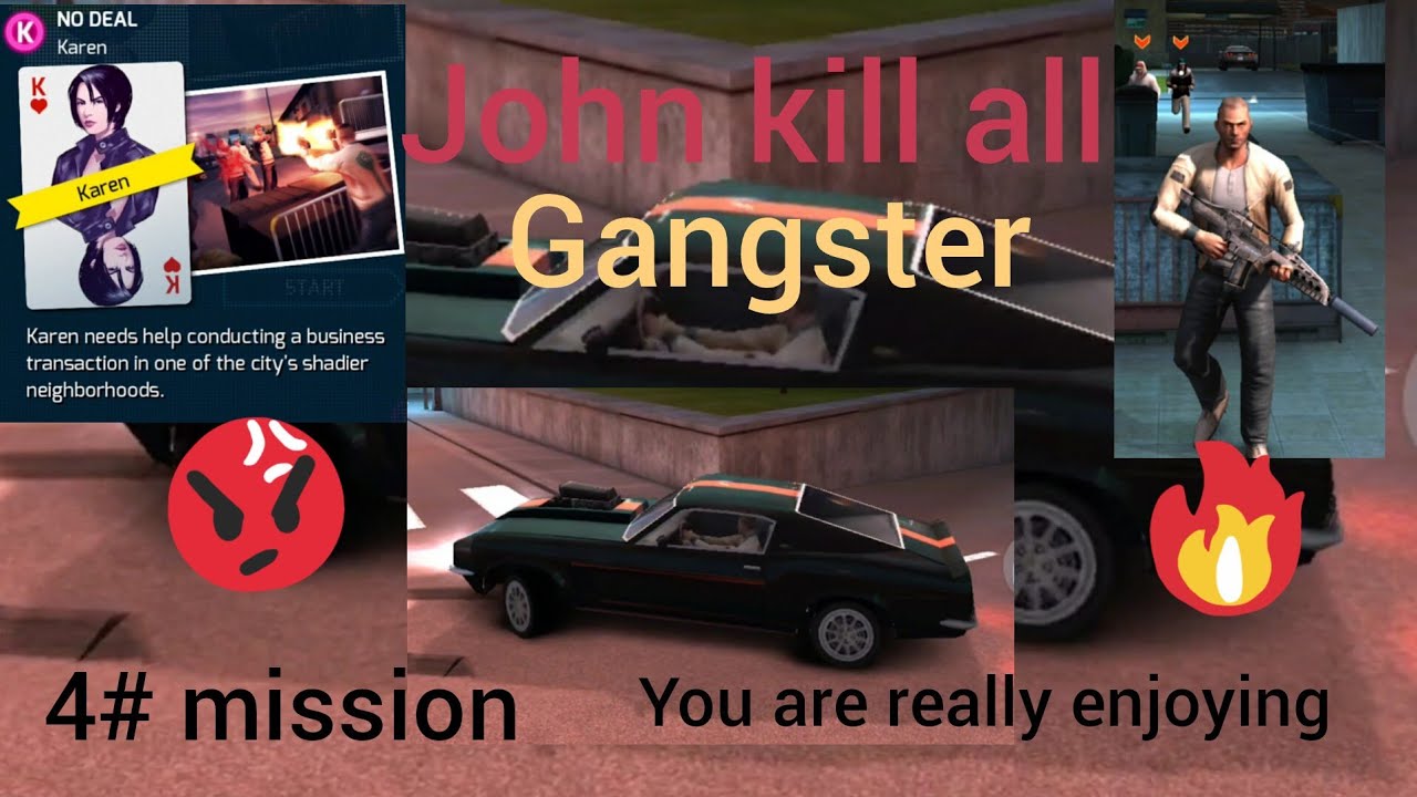 Gangster John kill  all gangster #fight#action# drive 