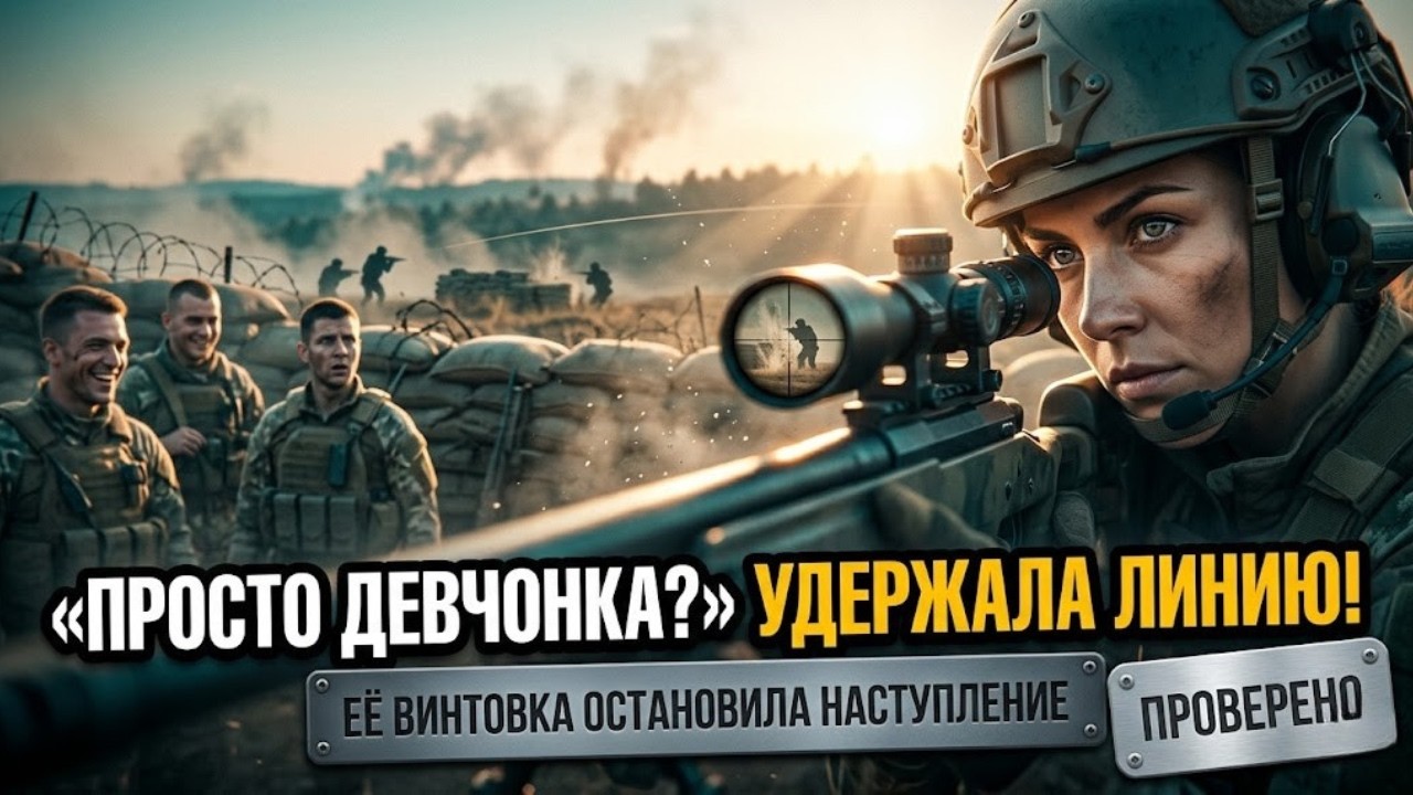 «Просто девчонка?», — насмехались они, пока ее снайперская винтовка не удержала линию обороны.
