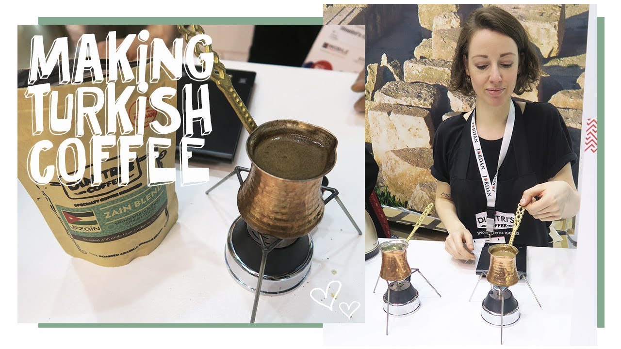 Making TURKISH COFFEE on the World Mobile Congress - The Exploring Barista VLOG #55