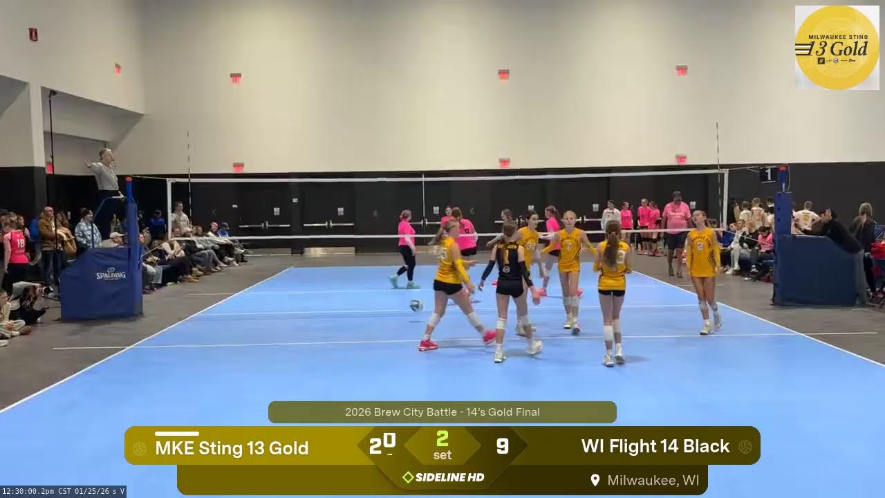 MKE Sting 13 Gold @ WI Flight 14 Black (2026.01.25)