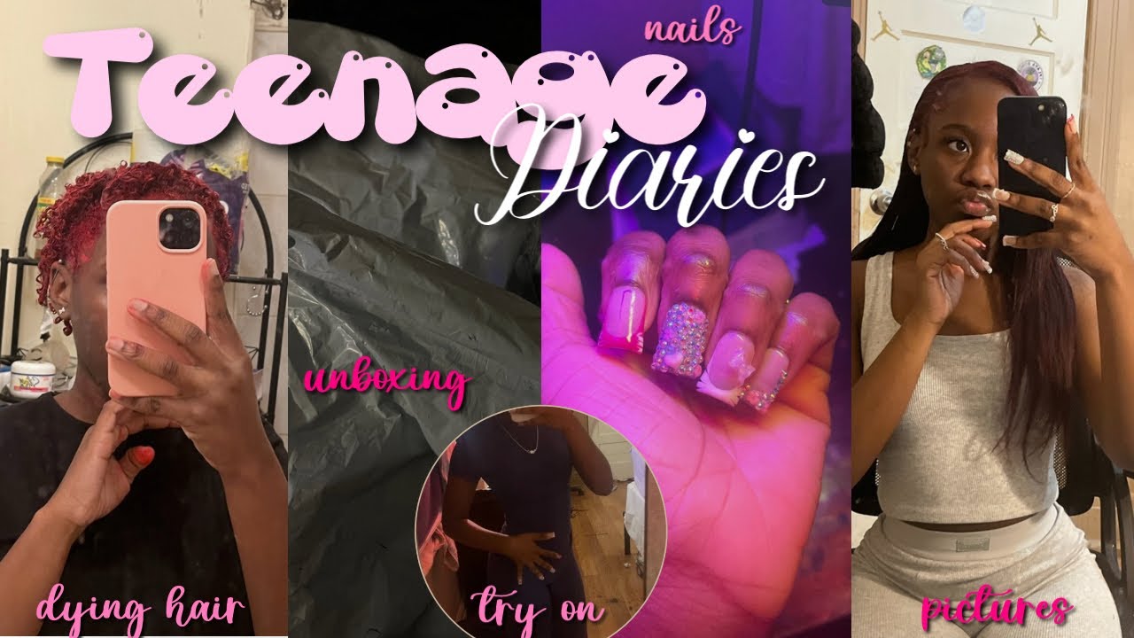 Teenage Diaries 002ᥫ᭡ | hair, shein haul, nails, storytime and more!