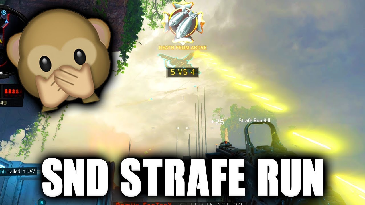 FIRST EVER SnD STRAFE RUN FROM A CARE PACKAGE - BLACK OPS 4 SEARCH AND DESTROY!