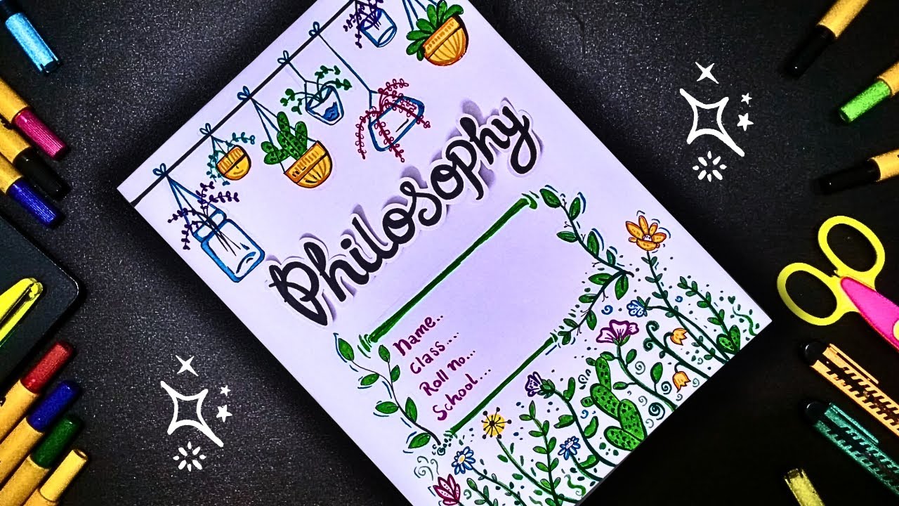 How to Make Philosophy Front Page Design | Philosophy Cover Decoration Ideas | Title Page Ideas