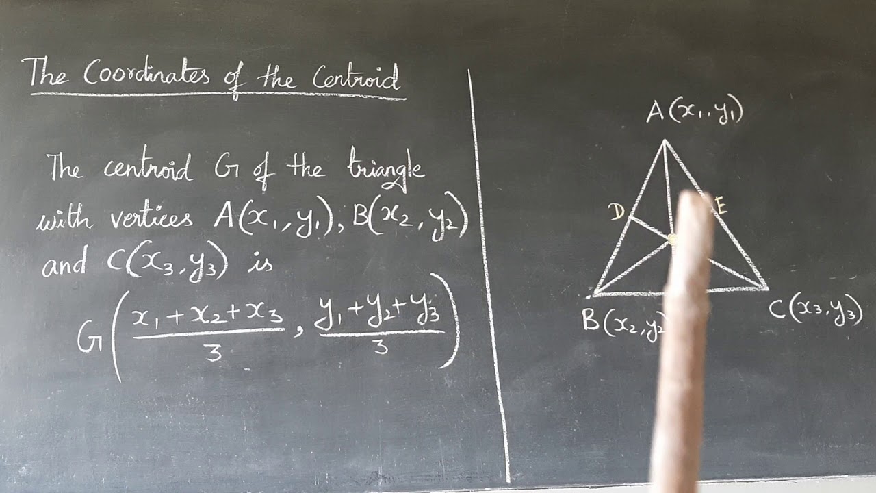 The Coordinates of the Centroid|Class 9