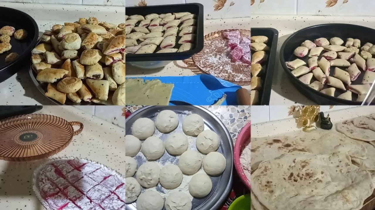 #طريقه الحلقوم وعجينت الكليجه هشه وسريعه /عجن وخبز