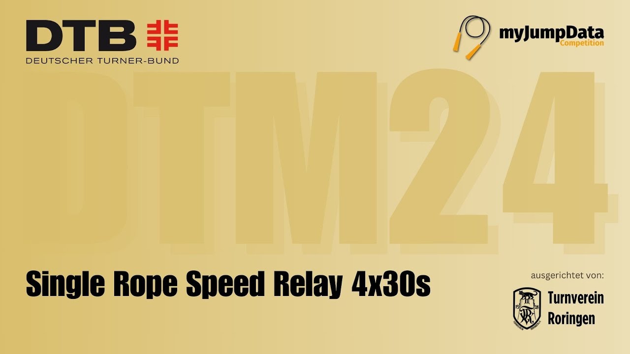 Single Rope Speed Relay 4x30s - Deutsche Teammeisterschaft | Rope Skipping 2024