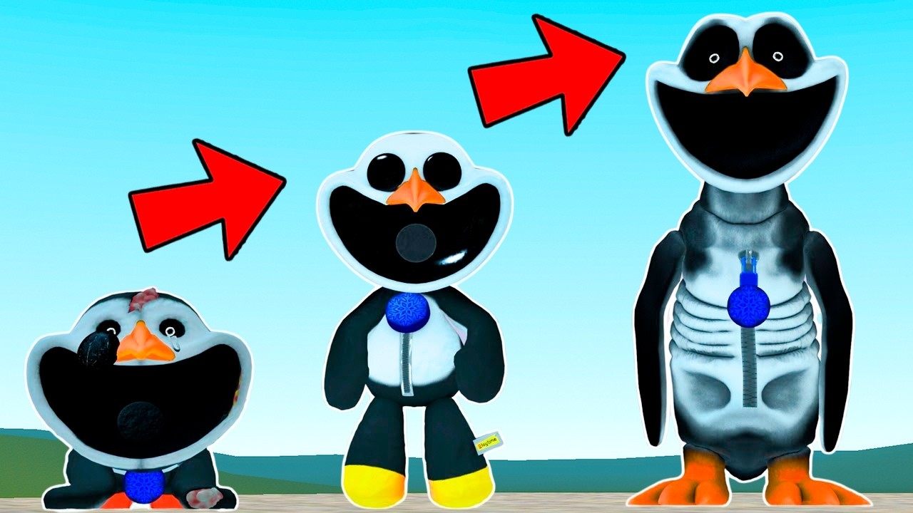 NEW EVOLUTION OF FORGOTTEN SMILING CRITTERS PENGUIN POPPY PLAYTIME In Garry's Mod!