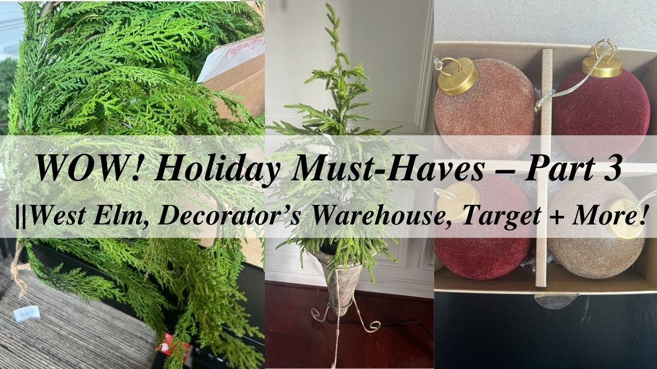 WOW Holiday Haul! Decor & Deals You'll Love! || West Elm, Pottery Barn, Decorator's Warehouse & More