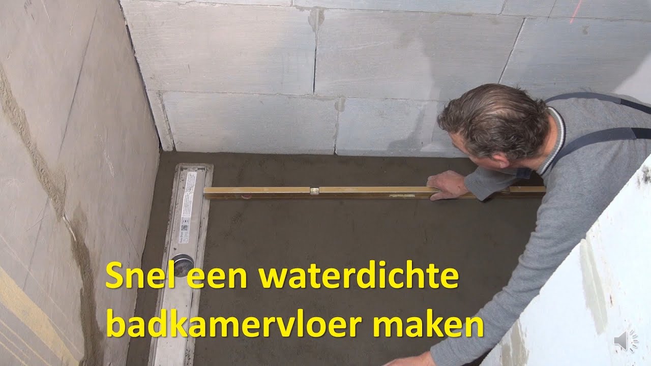 Snel een waterdichte badkamervloer maken