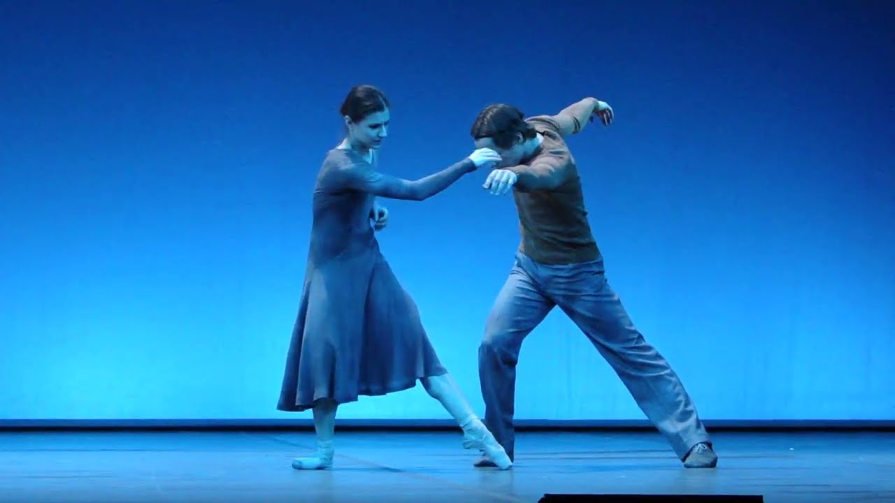 Alina Cojocaru & Thomas Whitehead Turbulent Pas de Deux from Kim Brandstrup’s Rushes Dress Rehearsal