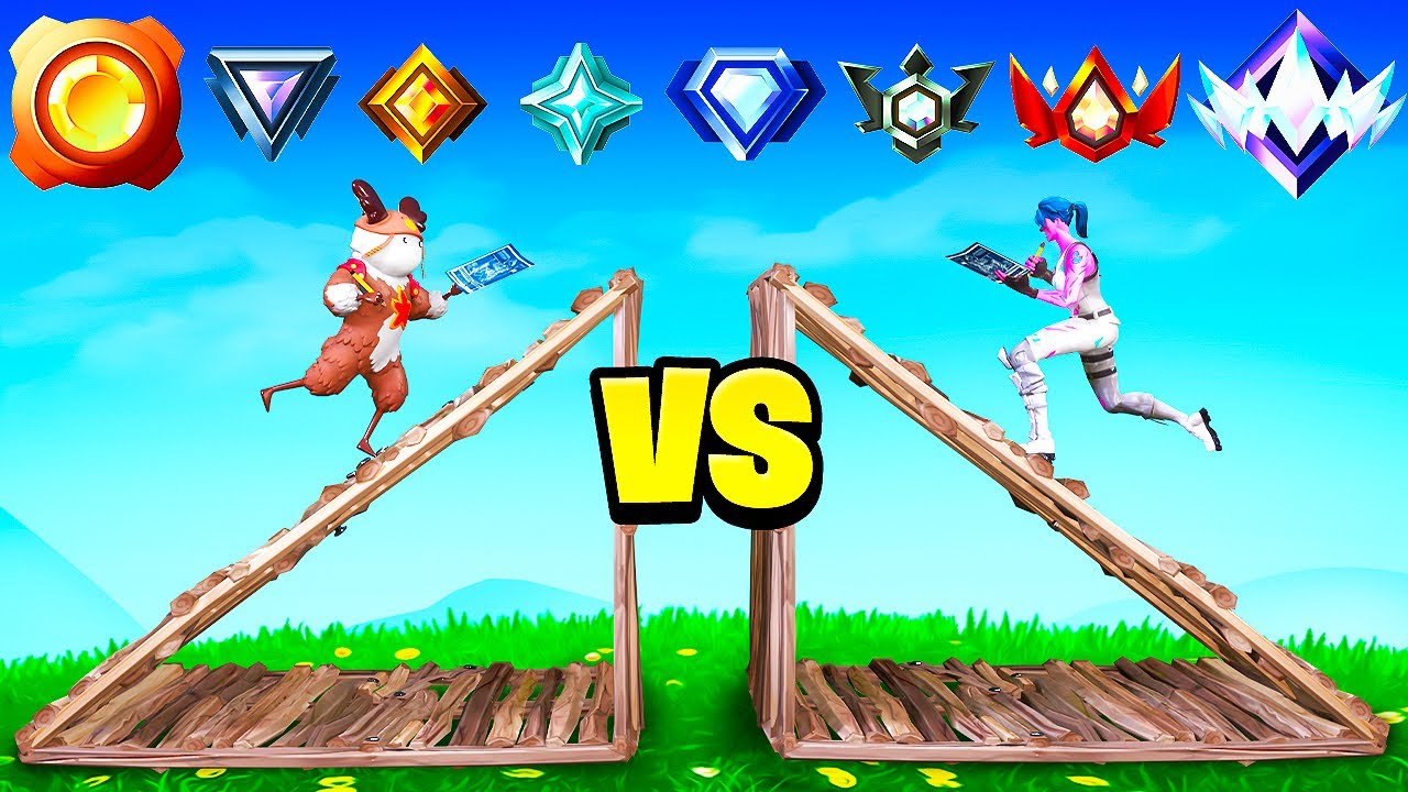 Fortnite Mais j'ai 1vs1 TOUS les Rangs sur Fortnite (Bronze &agrave; Unreal)