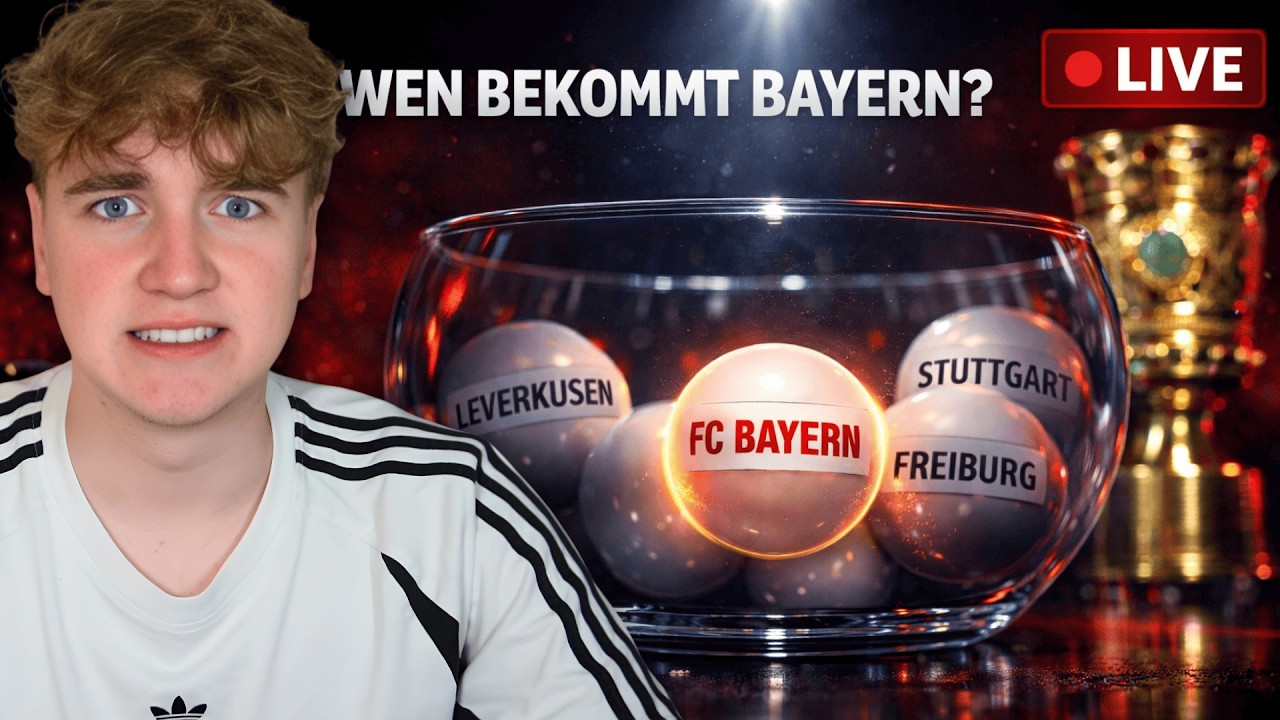 🔴 DFB-Pokal Auslosung LIVE | Wen bekommt der FC Bayern im Halbfinale?