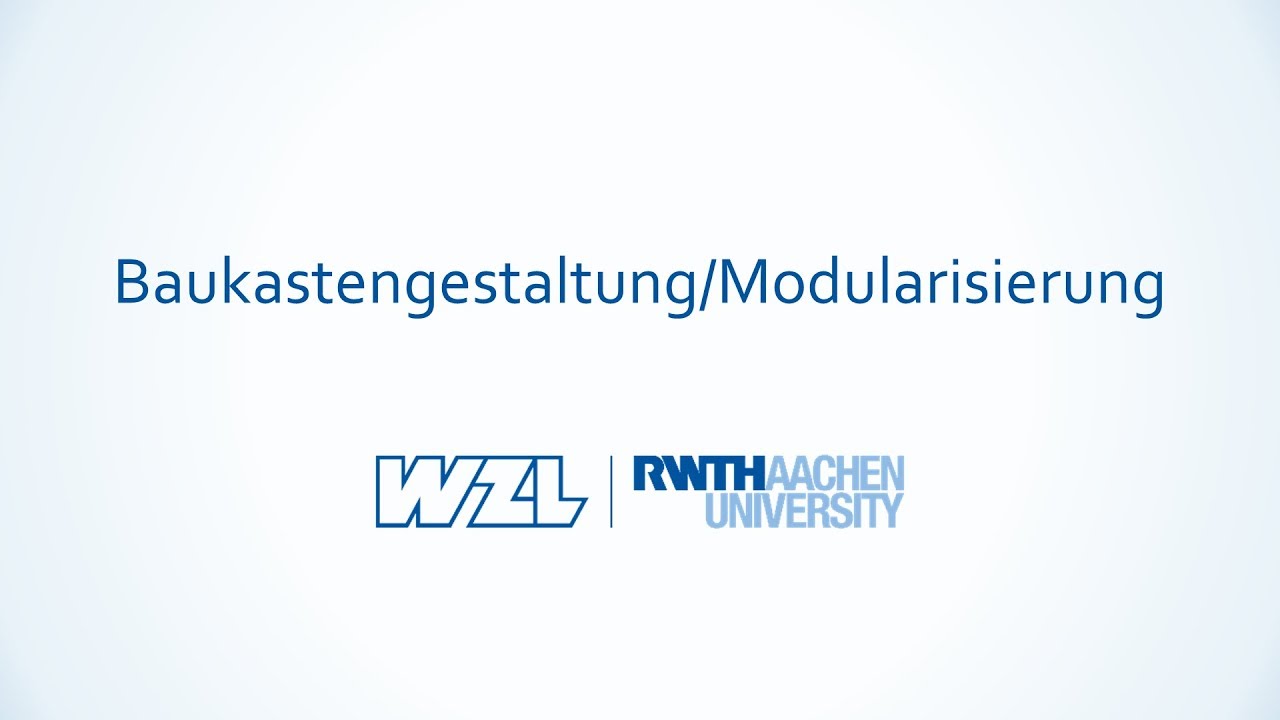 Baukastengestaltung/ Modularisierung