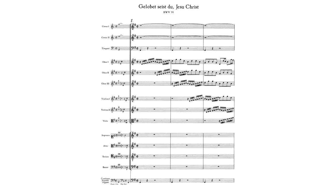 J.S Bach - Cantata: Gelobet seist du, Jesu Christ, BWV 91