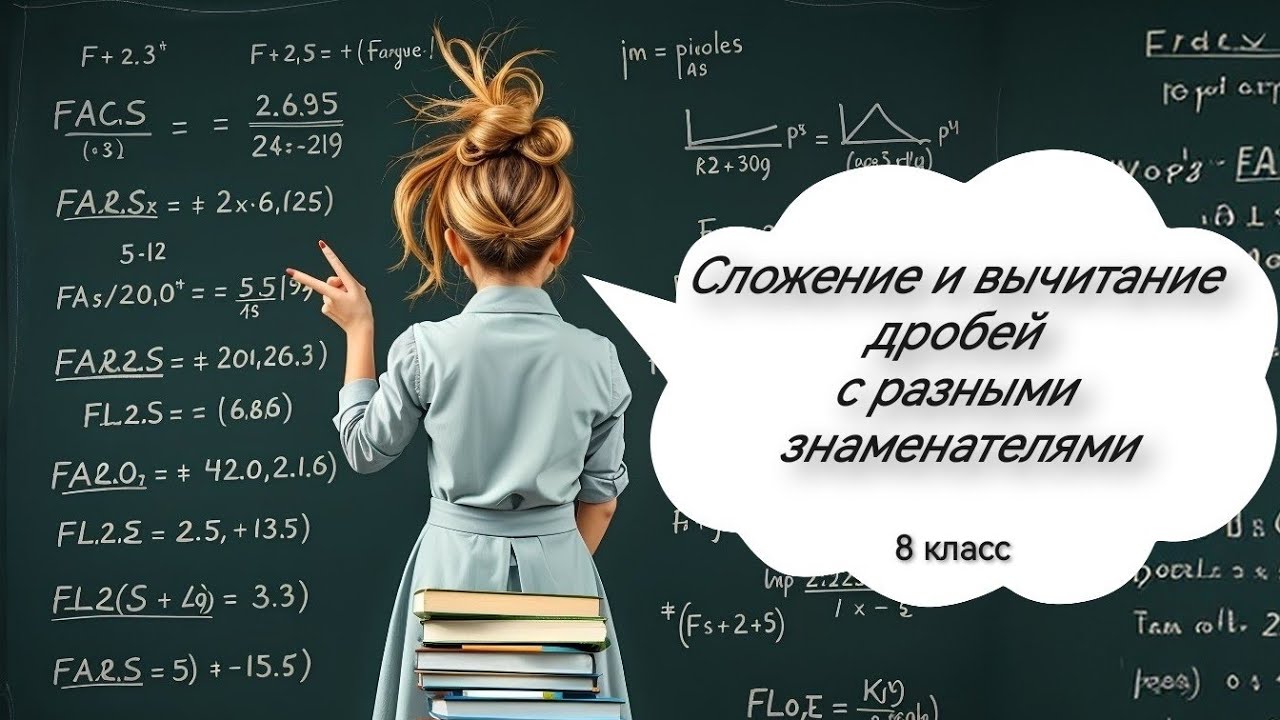 Сложение и вычитание дробей с разными знаменателями. Алгебра, 8 класс