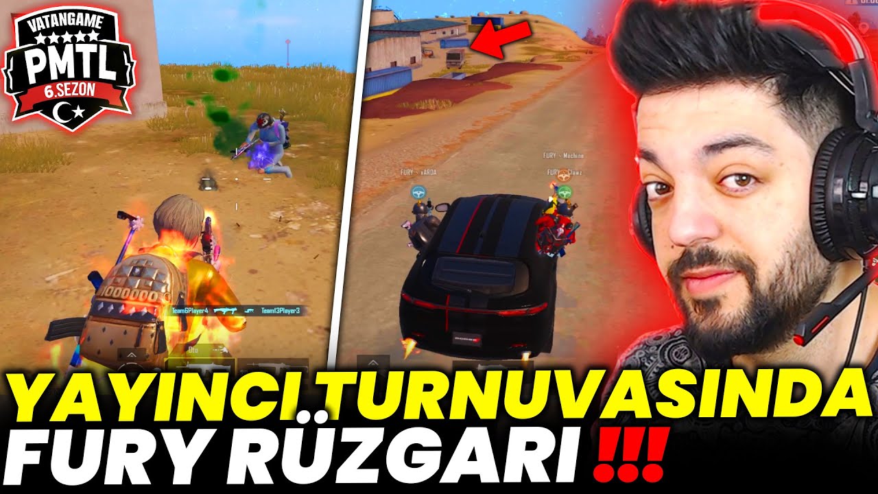 YAYINCI TURNUVASINDA FURY RÜZGARI !! NEFES KESECEK MIRAMAR  MAÇI - PUBG Mobile