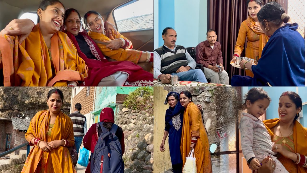 आज हम मम्मी-पापा के साथ हॉस्पिटल गए 💃#twins #himachal #village 