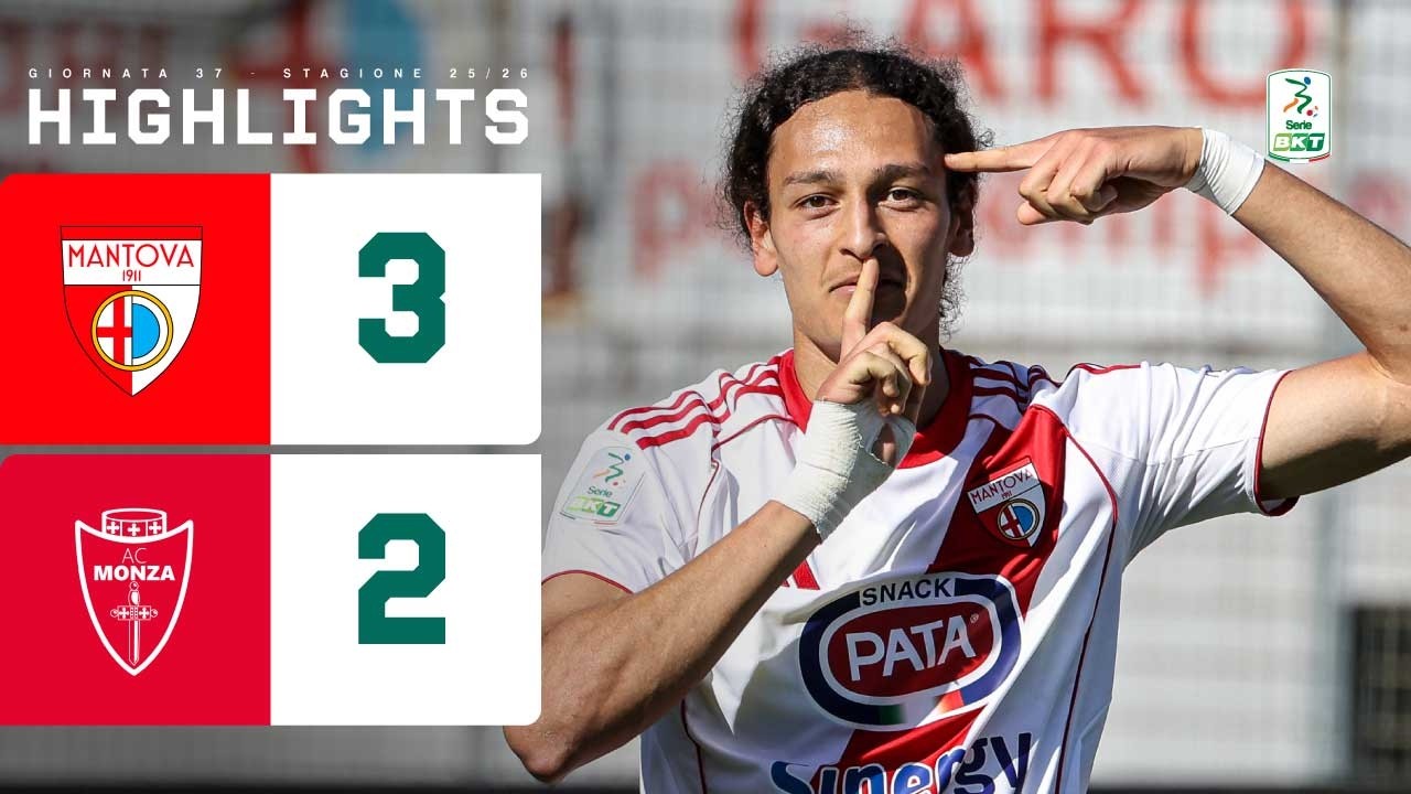 Mantova-Monza 3-2 | TRIS del Mantova che blocca il Monza al Martelli | HIGHLIGHTS Serie BKT