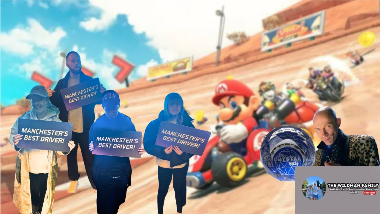 We took on the CRYSTAL MAZE & raced MARIO KARTS!!