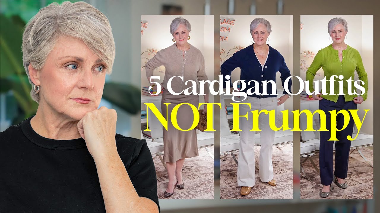 How to Wear Cardigans Over 50 Without Looking Frumpy (5 Chic Outfits)