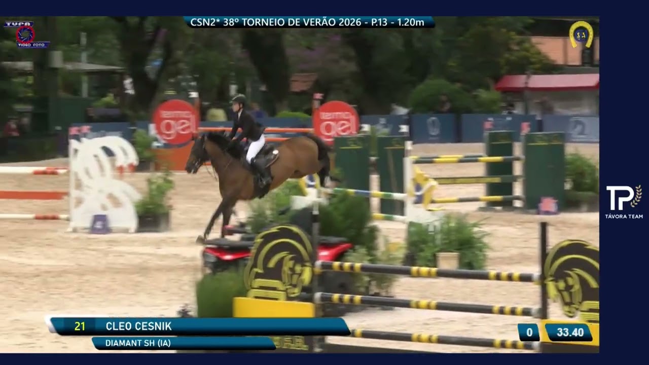 CSN2* Torneio de Verão 2026 - Cleo Cesnik/Diamant SH - 3º Lugar - PR.13 - JC - 1,20m #horse