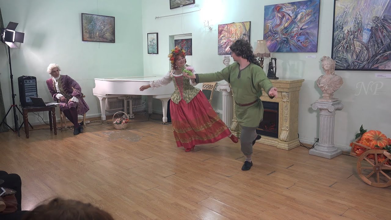BAROQUE DANCE La paysanne pour un homme et une femme non dancee a l'opera