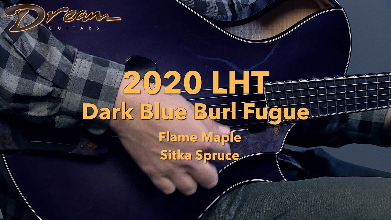 Dream Guitars - 2020 LHT Dark Blue Burst Fugue, Flame Maple/Sitka Spruce #guitardemo #archtop