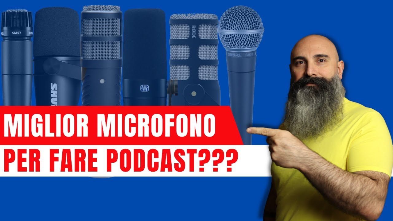 Miglior microfono per podcast: test di diversi microfoni dinamici