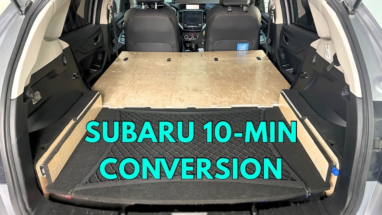 SUV Camping Life Hack | No Build, No Tools Crosstrek Build