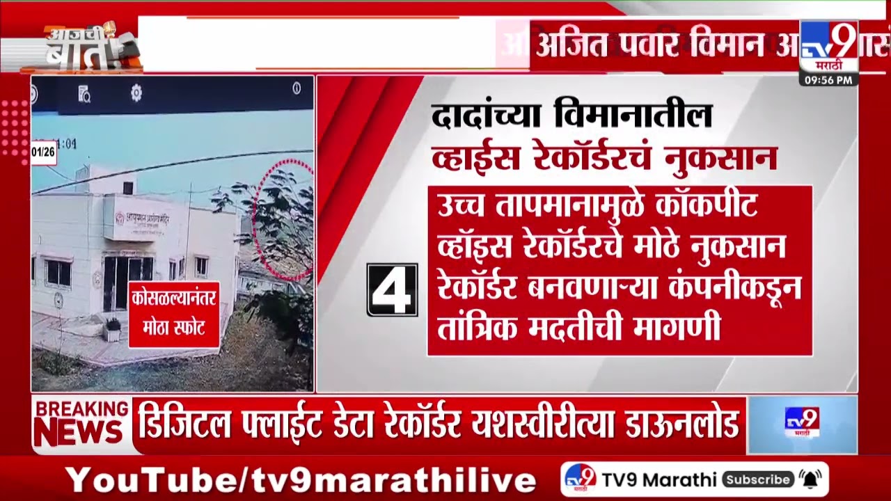 Ajit Pawar अपघात संदर्भात मोठी माहिती समोर | Ajit Pawar Plane Crash