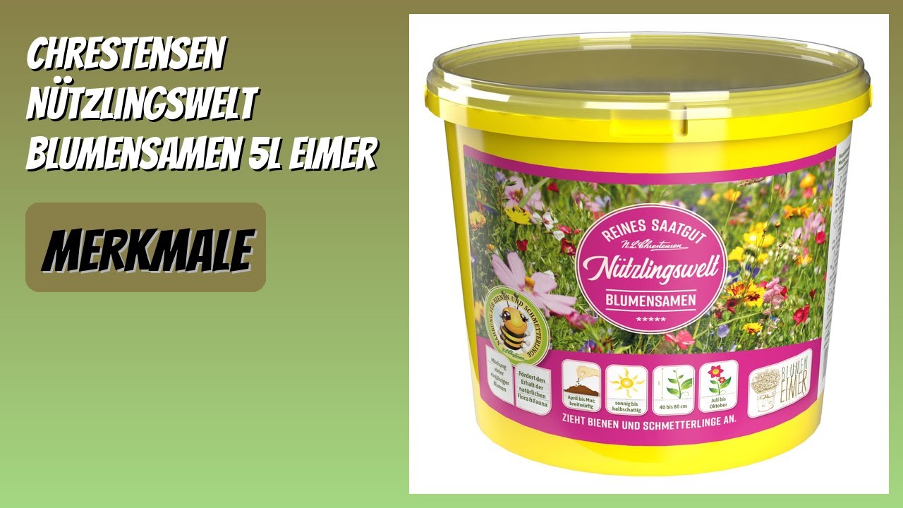 BEWERTUNG (2026): Chrestensen Nützlingswelt Blumensamen 5L Eimer. Infos