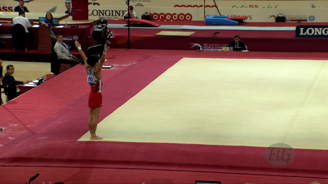 TANAKA Yusuke (JPN) - 2018 Artistic Worlds, Doha (QAT) - Qualifications Floor Exercise